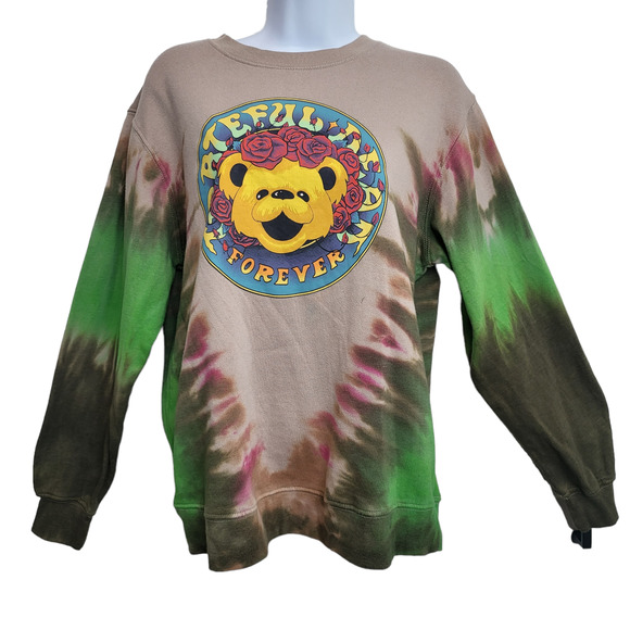 Grateful Dead Tops - Grateful Dead Medium Tie Dye Sweatshirt Cotton Blend Boho Bohemian Hippie #190